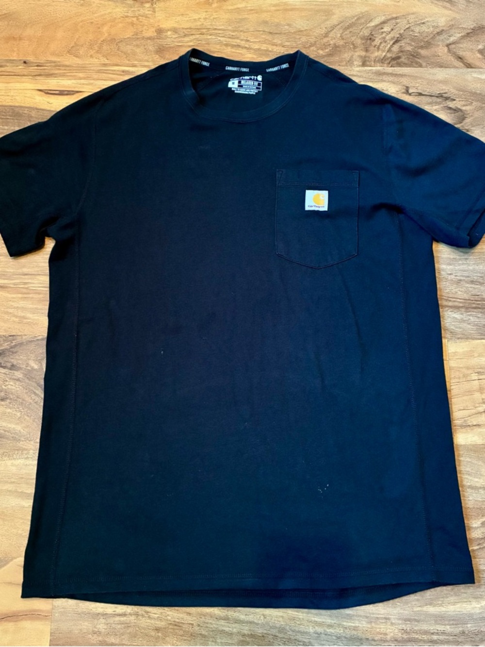 Carhartt Force Relaxed Fit Midweight Pocket T Shirt Size M Medium Black